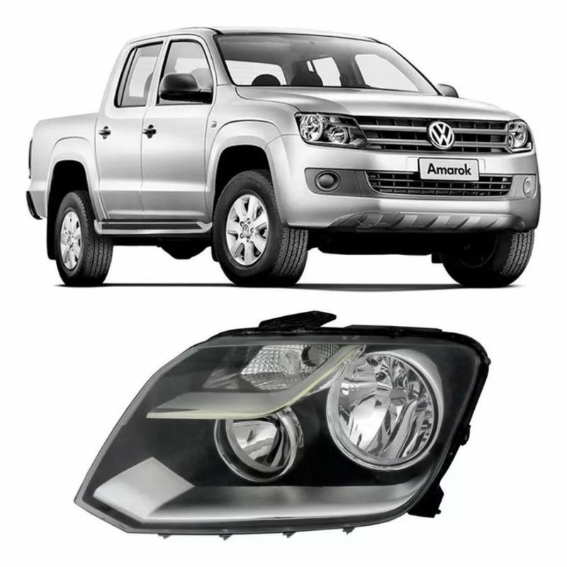 Farol Lado Esquerdo Amarok 2010/16