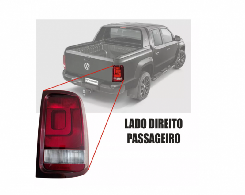 Lanterna Amarok 2014 LD Fume
