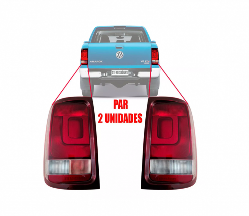 Par De Lanterna Amarok 2014 Fume