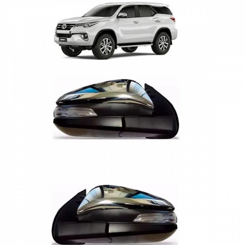 RETROVISOR HILUX 2016/ CROMADO ELÉTRICO COM PISCA POUCOS PARES